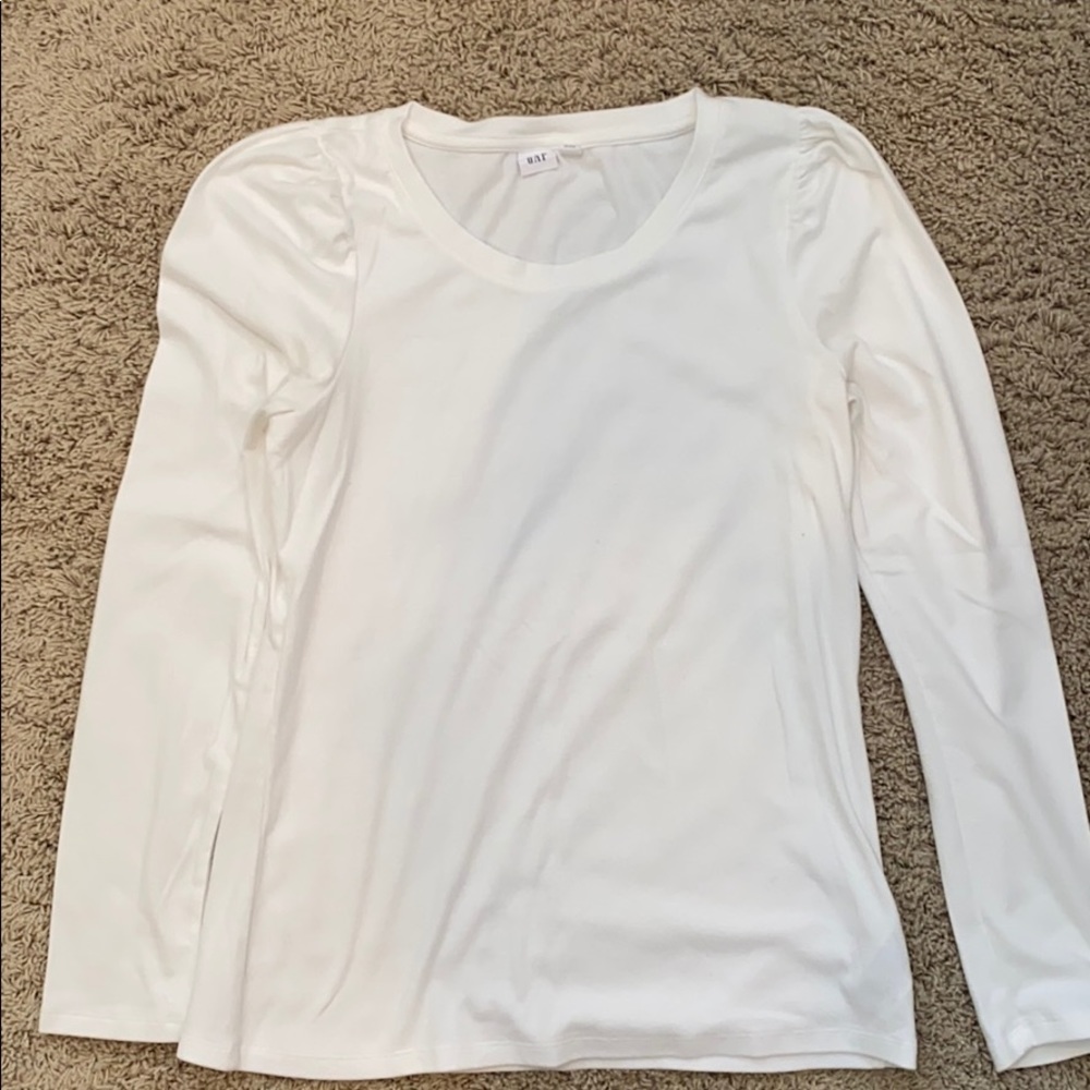 Gap long puff sleeve cotton T-shirt